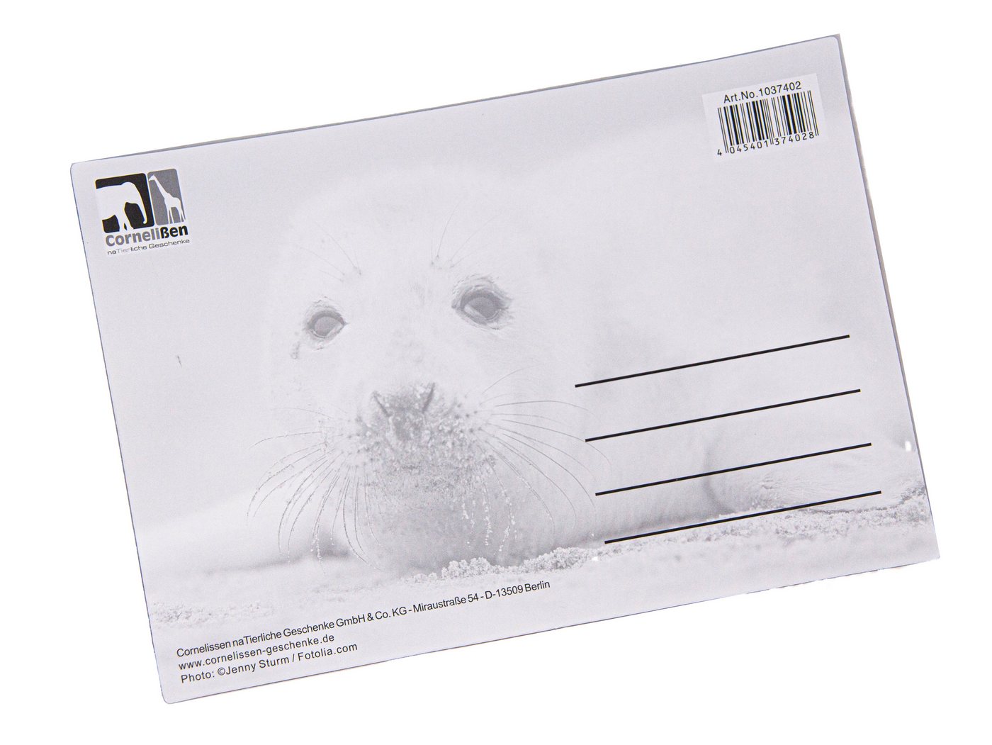 Thumbnail - Cornelißen Postkarte 3D Postkarte Robbenbaby, 3D