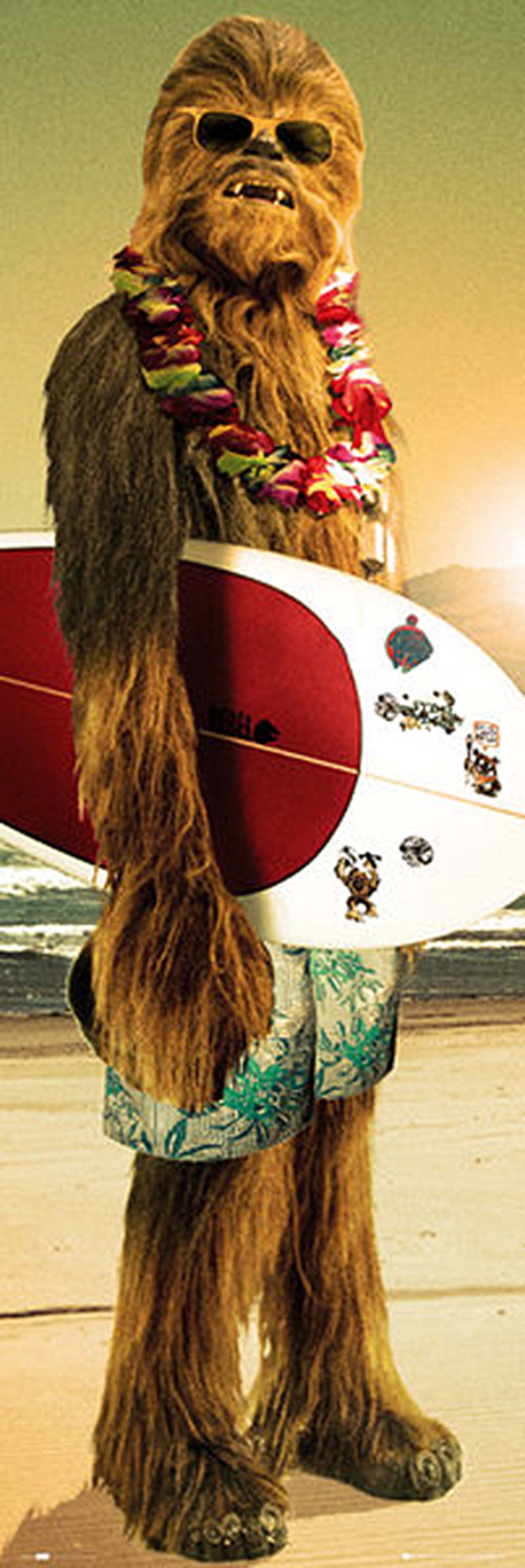 Star Wars Poster Star Wars Poster Chewbacca Surfin' 53 x 158 cm