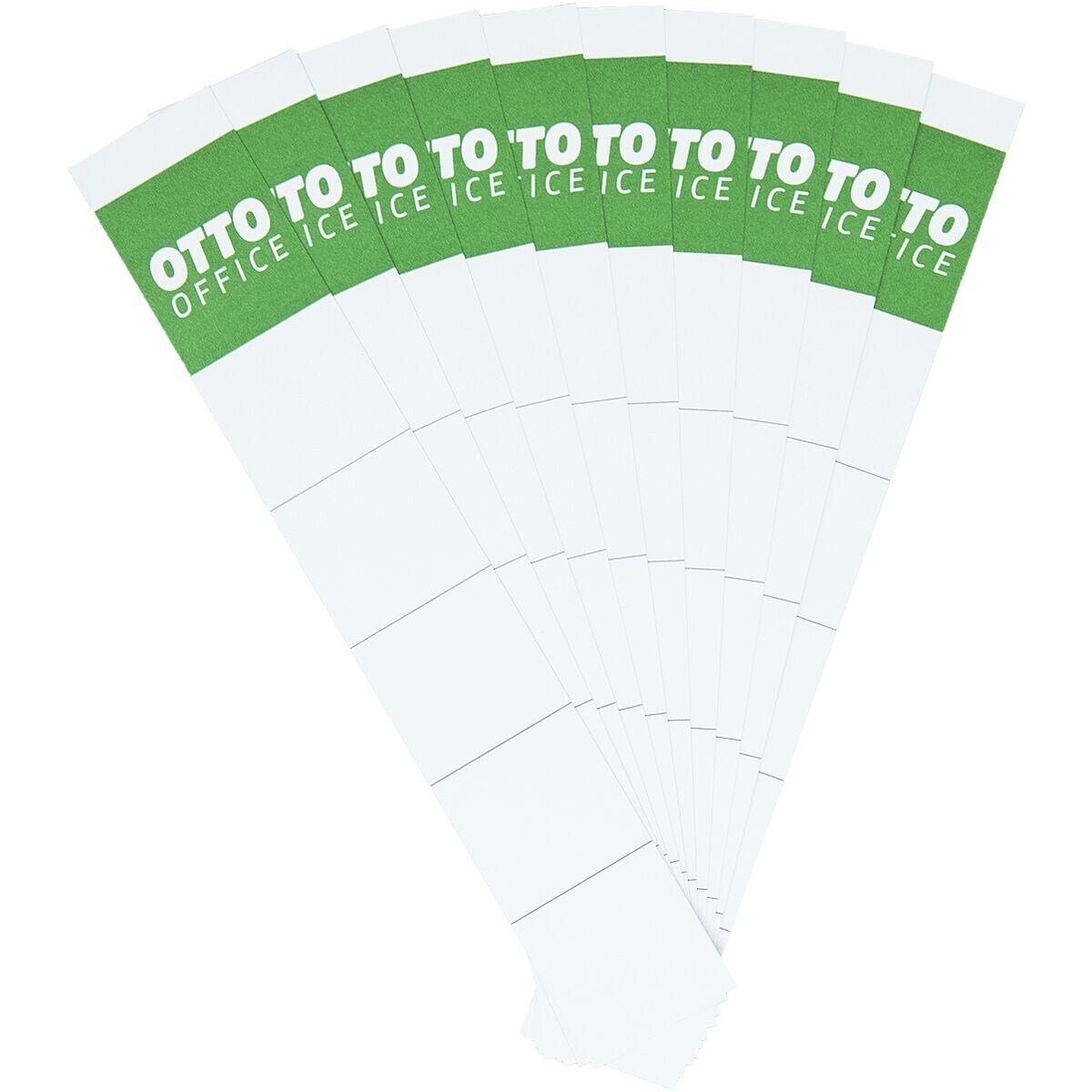 Otto Office Etiketten, für Ordner, 10 Stück, 30x188 mm, zum Einstecken