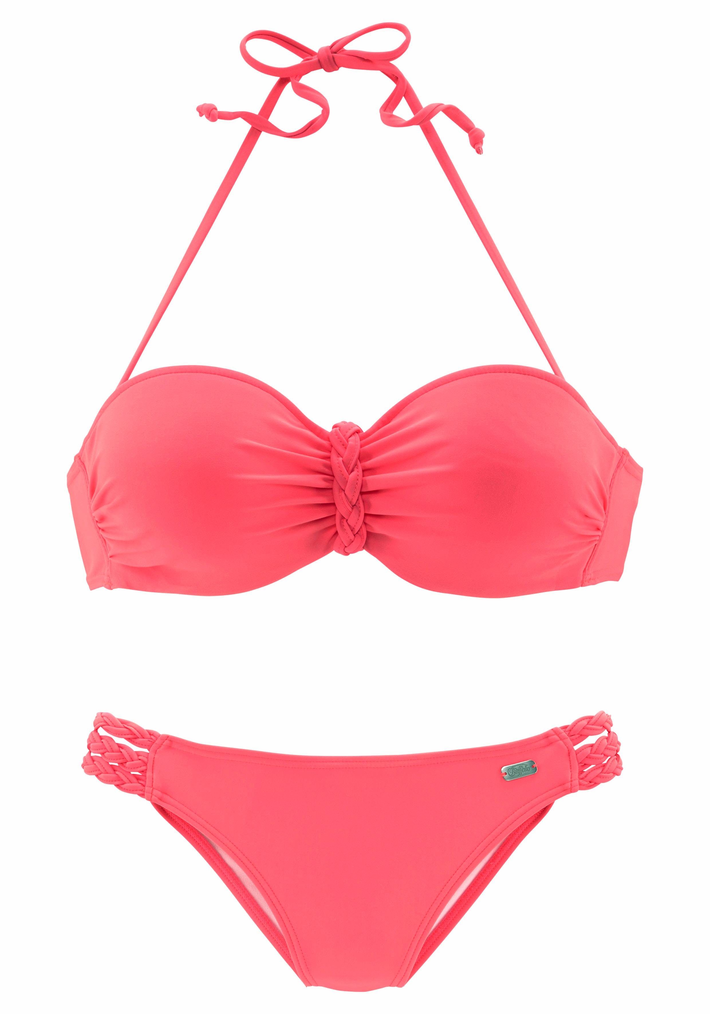 Buffalo Bügel-Bandeau-Bikini trendiger Look, mit abnehmbaren Trägern, mit g günstig online kaufen