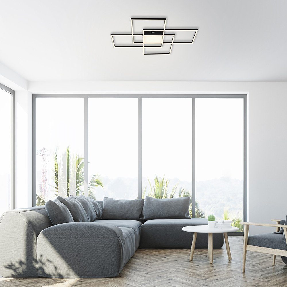 Paul Neuhaus Smarte LED-Leuchte LED Deckenleuchte Q -ASMIN Smart Home, Smart Home, CCT-Farbtemperaturwechsel, Dimmfunktion, Memoryfunktion, mit Leuchtmittel, Warmweiß bis Tageslichtweiß, Fernbedienung, dimmbar, steuerbar, Alexa-fähig