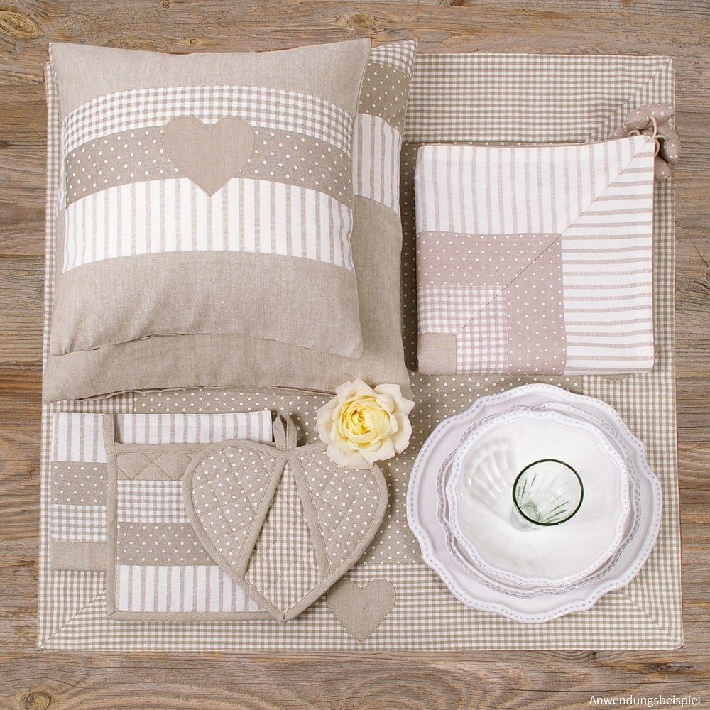 matches21 HOME & HOBBY Platzset Tischset Landhaus Premium LINA Mustermix St günstig online kaufen