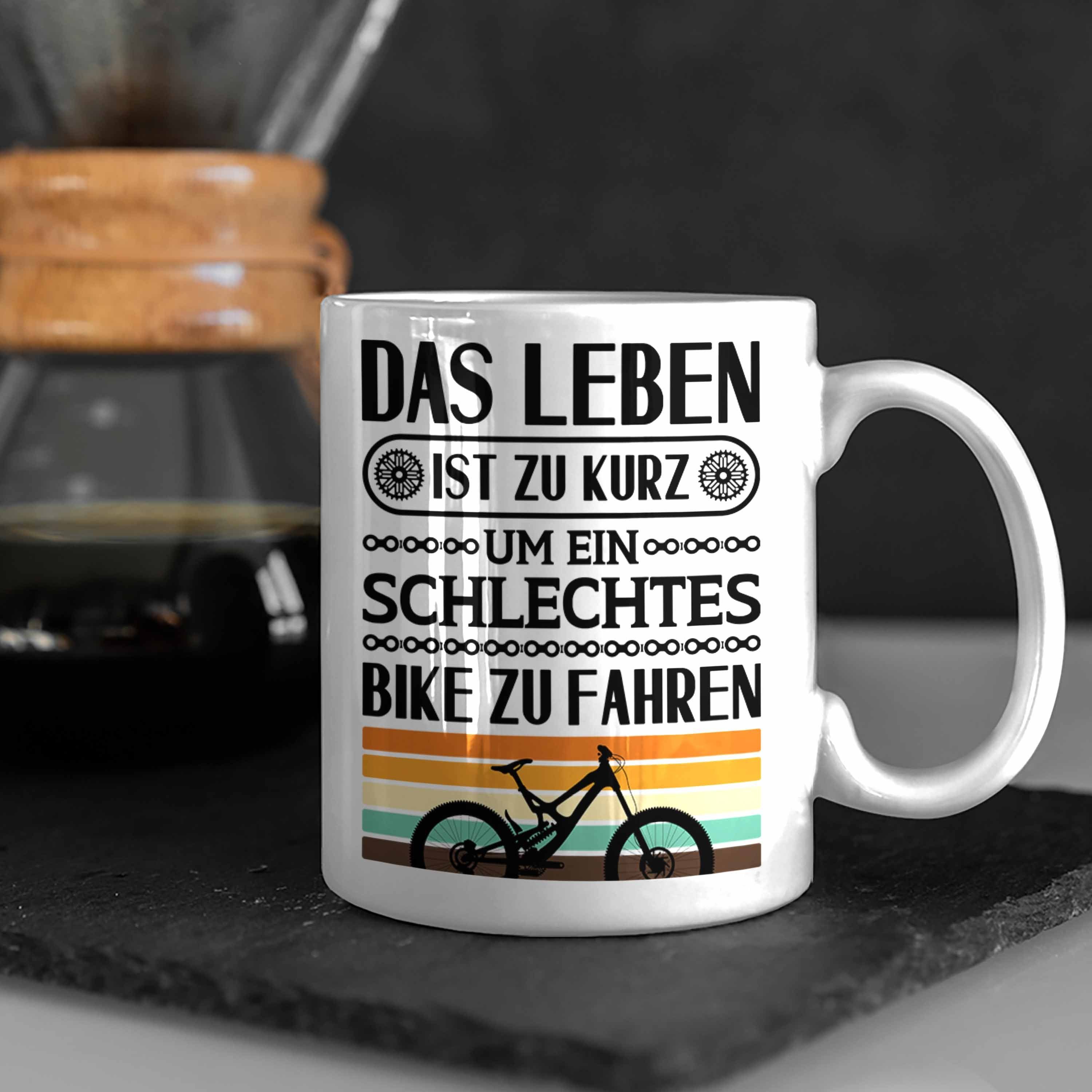 - Trendation Weiss Geschenk Bike Fahrrad Trendation Tasse Kaffeetasse Geschenkidee Rennrad Fahrradfahrer Radfahrer Tasse