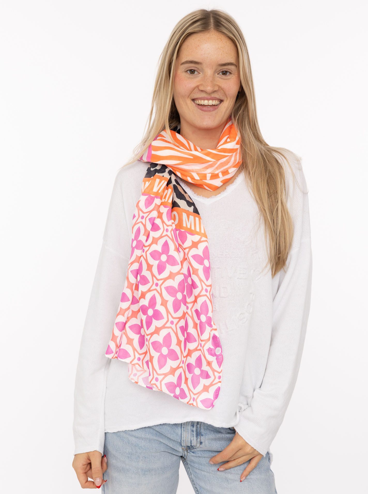 Zwillingsherz Schal "Zitronen Mosaik ", farbenfrohes Muster mit Zitronen, S günstig online kaufen