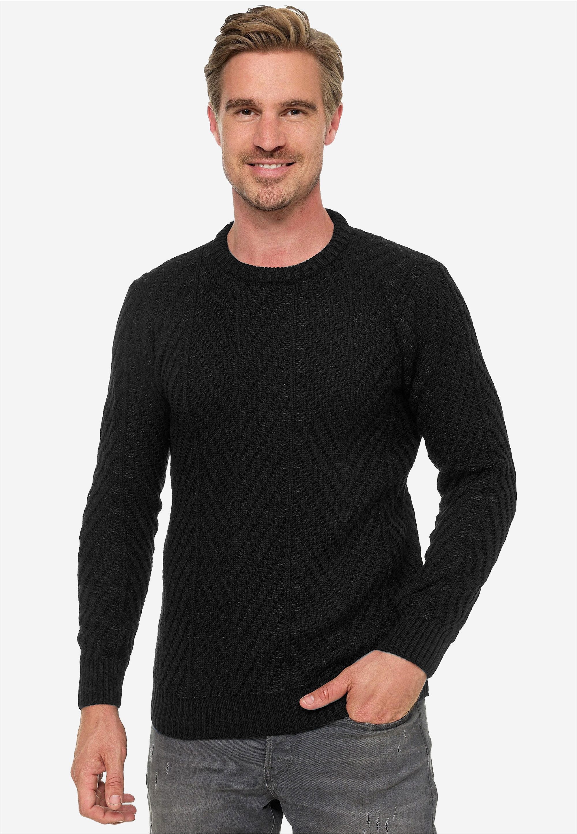 Rusty Neal Strickpullover mit angesagtem Design