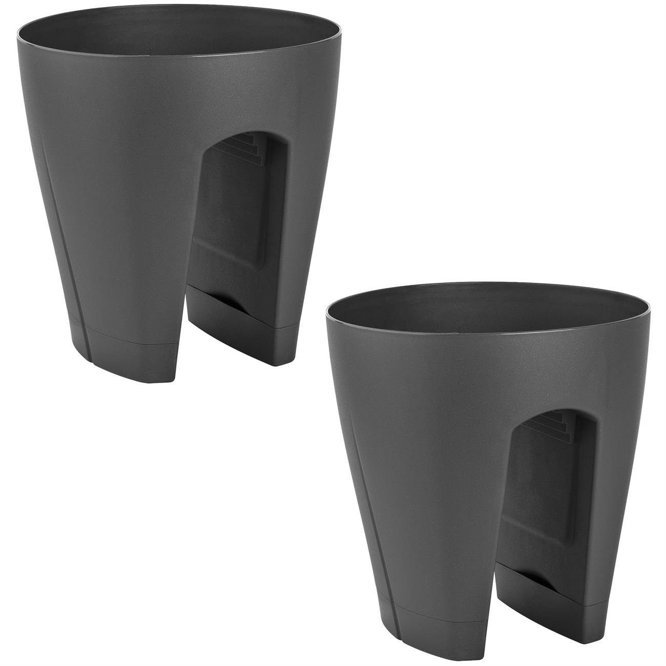 Engelland Blumentopf Geländertopf mit Wasserauffangschalen (Vorteils-Set, günstig online kaufen
