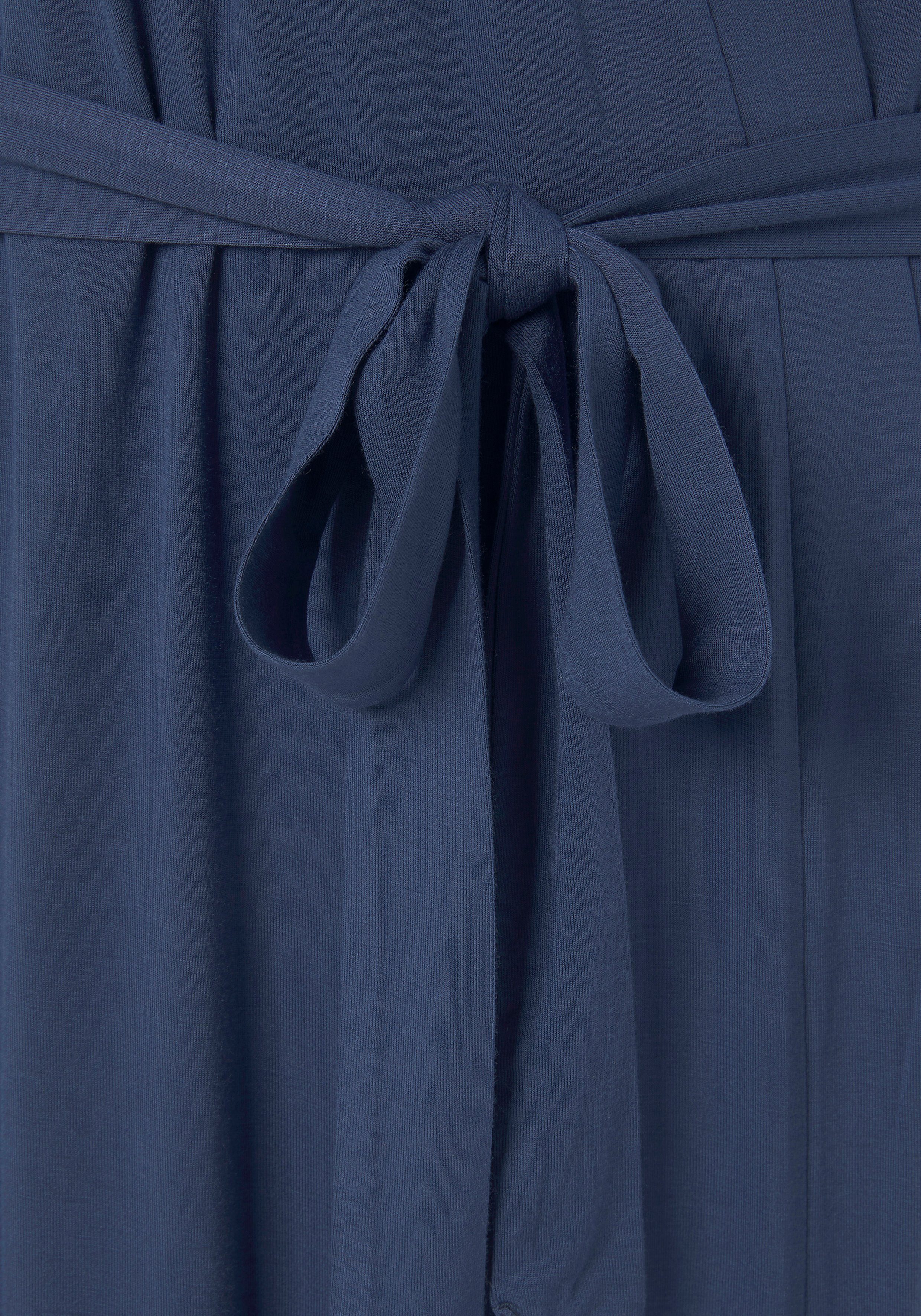 Gürtel, schönen Kurzform, Single-Jersey, LASCANA Kimono, mit Kimono-Kragen, Spitzeneinsätzen