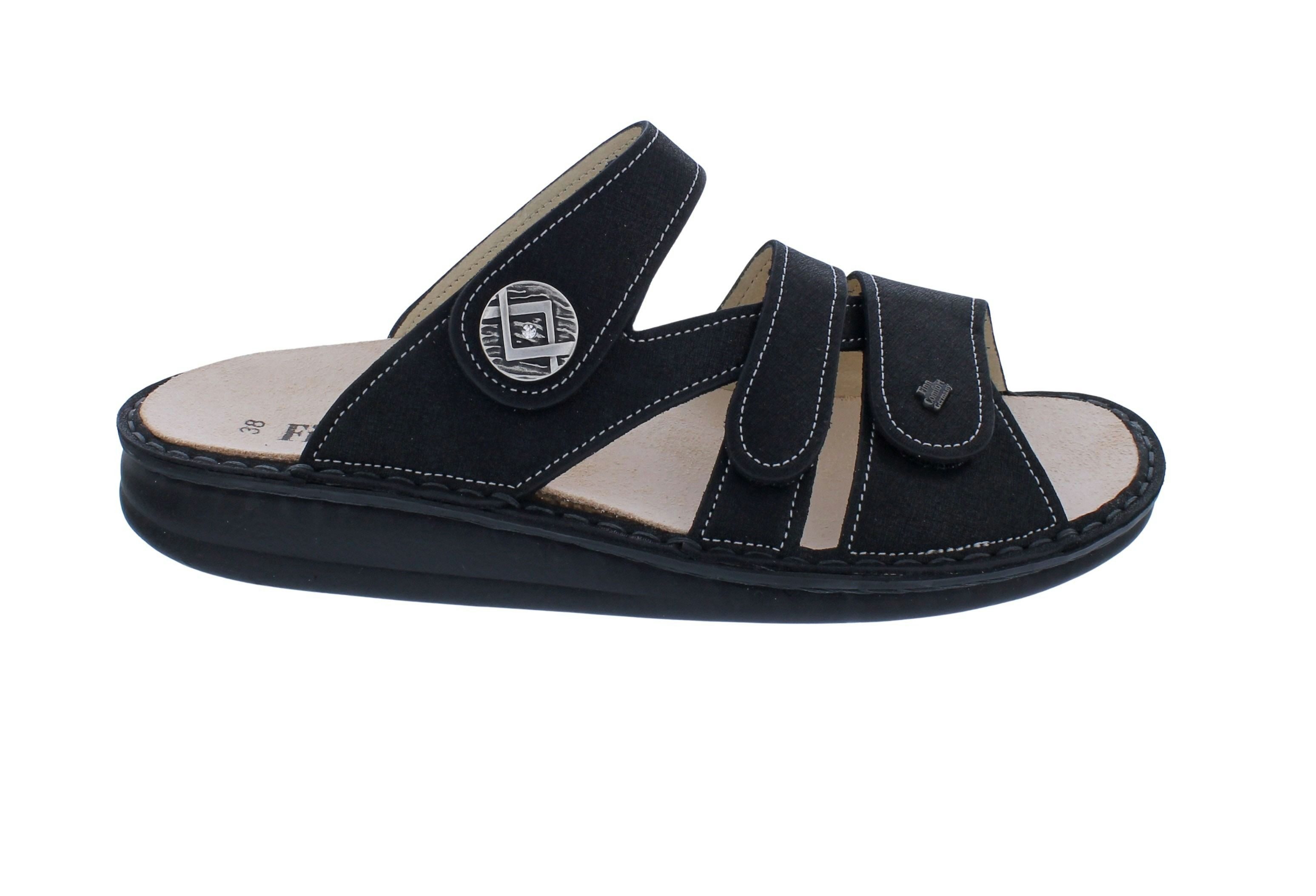 Finn Comfort Finn Comfort Pantolette Agueda 1538-817393, leicht glänzendes Nubukled Pantolette