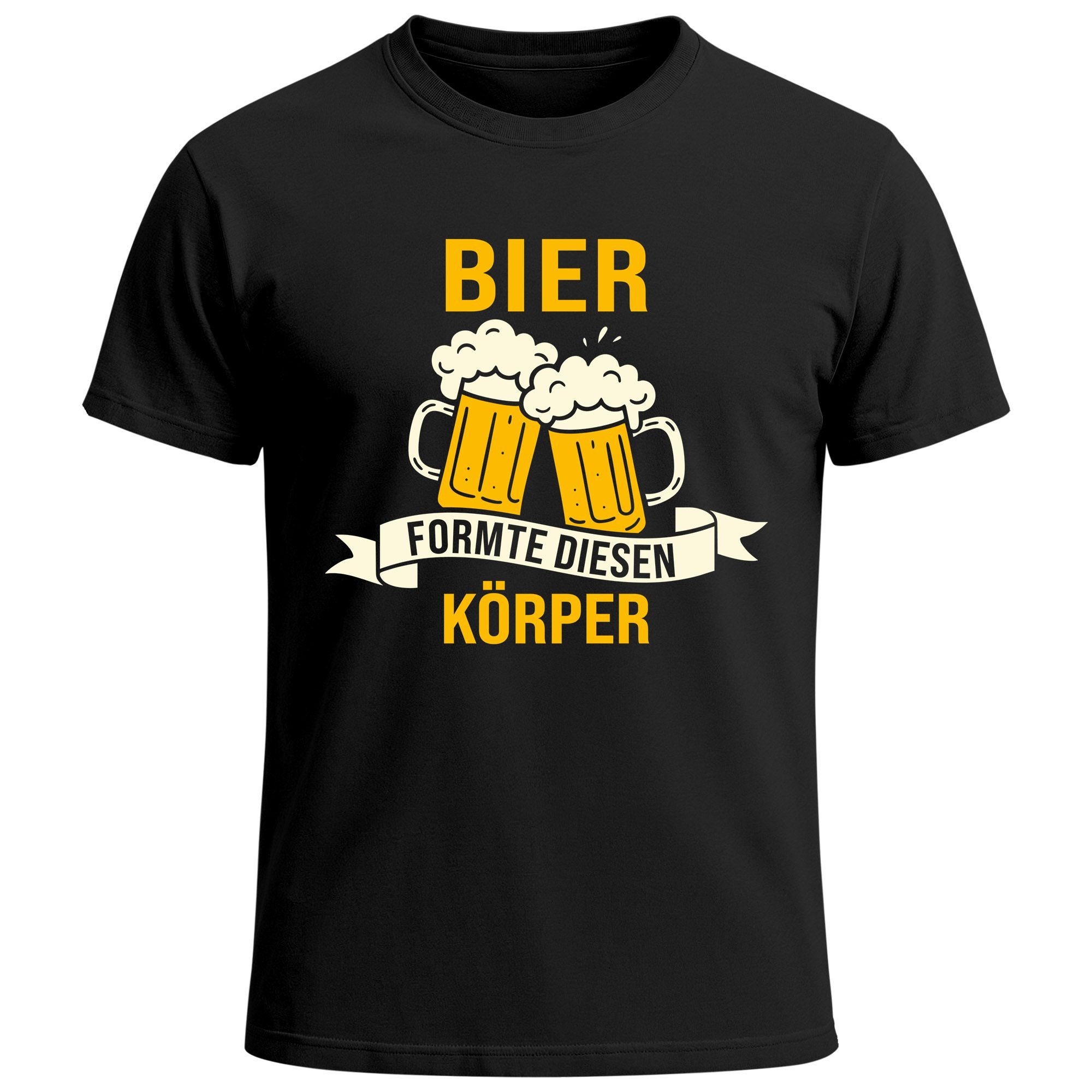 Print-Shirt Herren T-Shirt für das Oktoberfest Bier formte diesen Körper