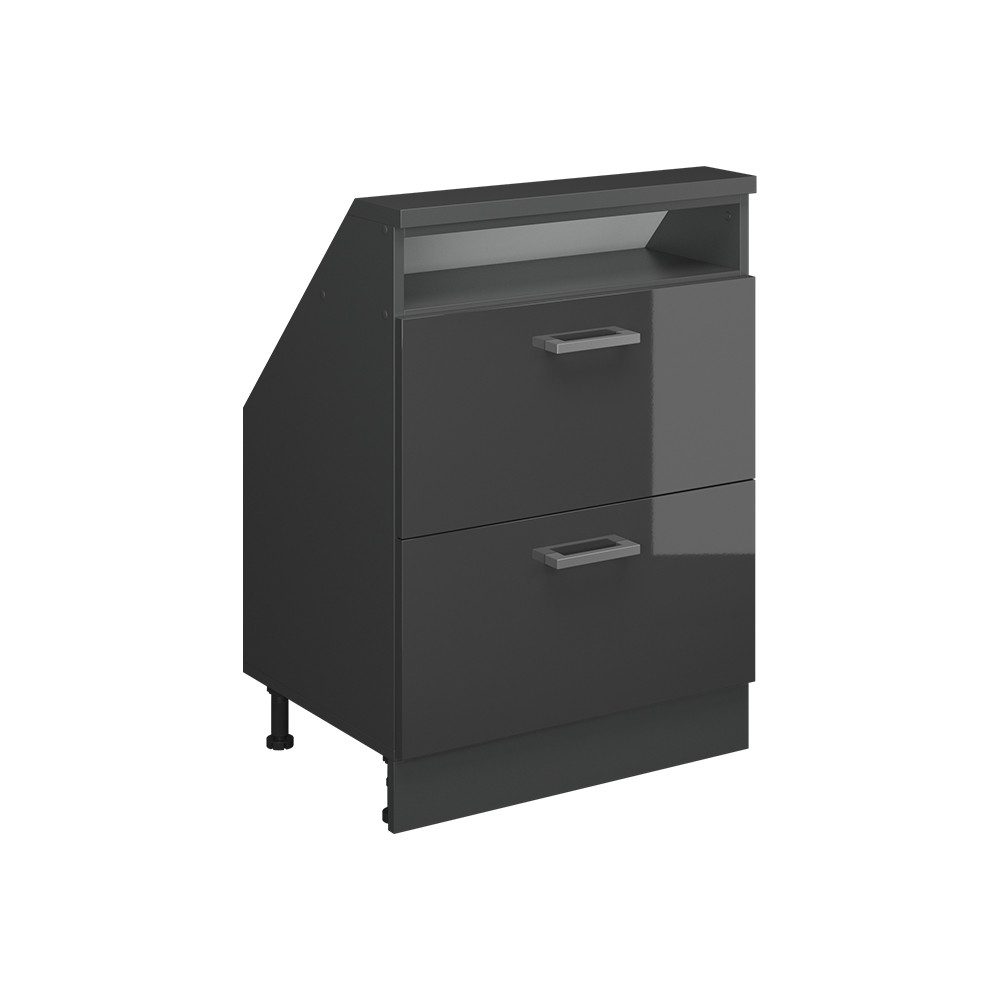 Vicco Unterschrank R-Line, Anthrazit Hochglanz/Anthrazit, 60 günstig online kaufen