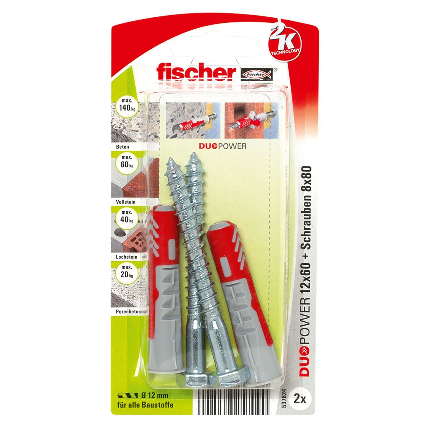 Fischer Befestigungstechnik Universaldübel, (2-tlg)