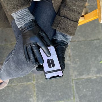 Hand Gewand by Weikert Lederhandschuhe Stella - Lammnappa Lederhandschuhe mit Touchscreen Funktion