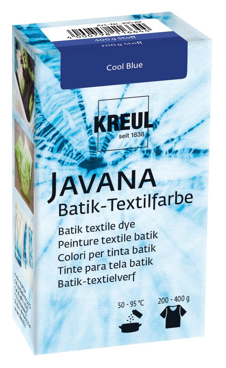 Kreul Bastelfarbe Stofffärbemittel Javana Batik-Textilfarbe, 70 g