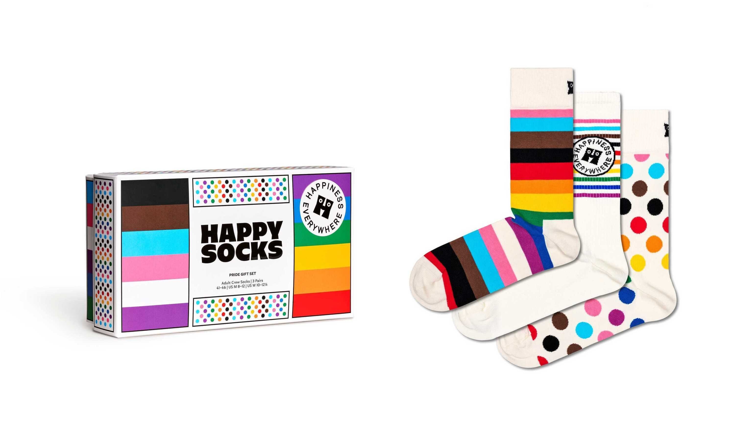 Pack Socken, Geschenkbox Socks Socks Kurzsocken Happy 3er Unisex Pride