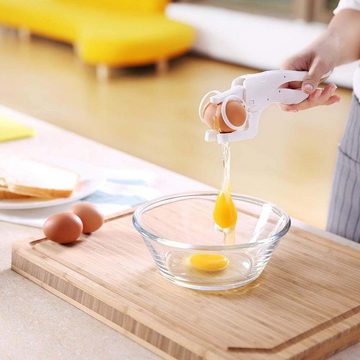 FIDDY Eiertrenner Egg Geschenk für Küche,Eigelb Eiweiß Abscheider in Weiß, (1-tlg)