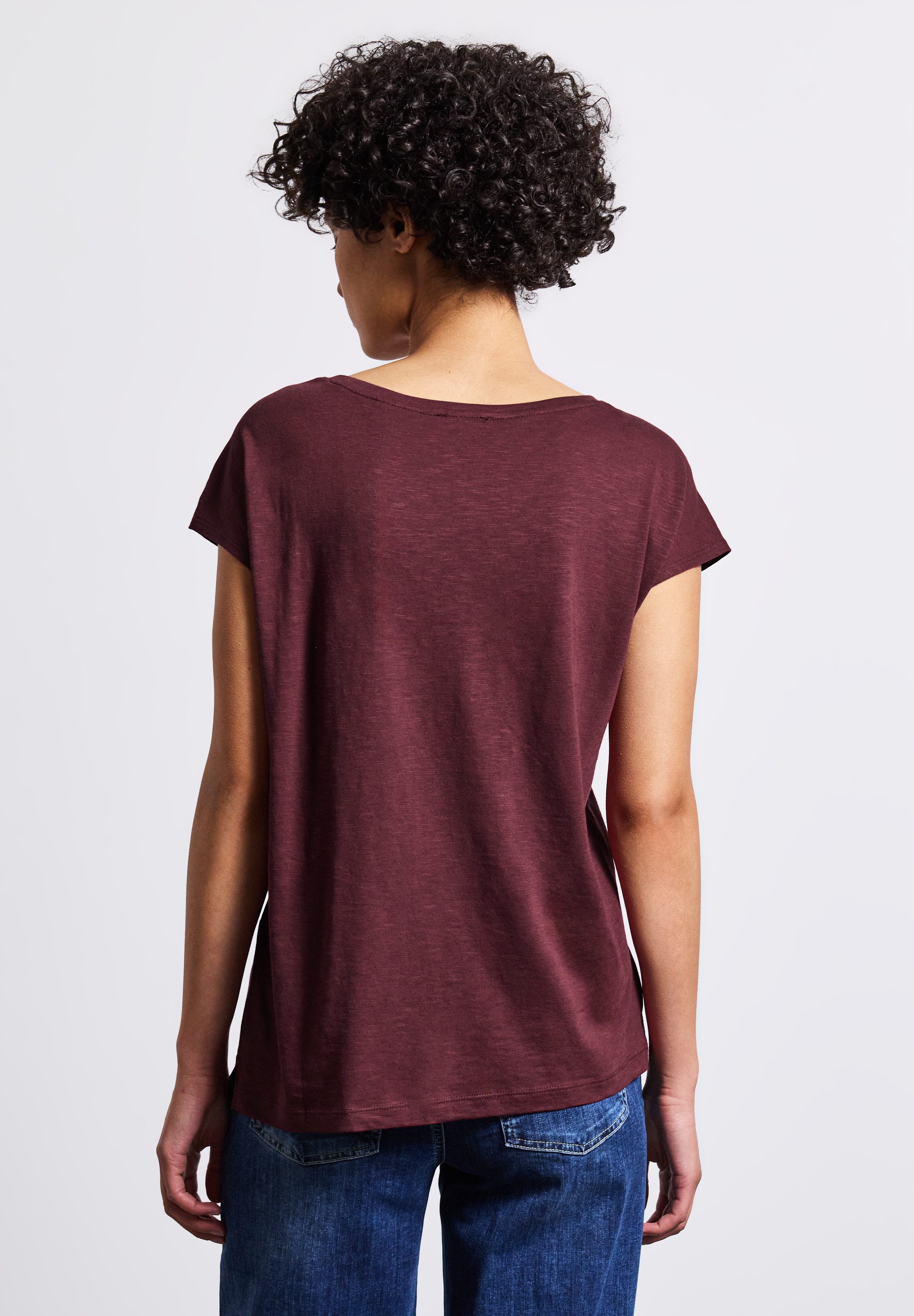 STREET ONE T-Shirt mit Schlitz am günstig online kaufen