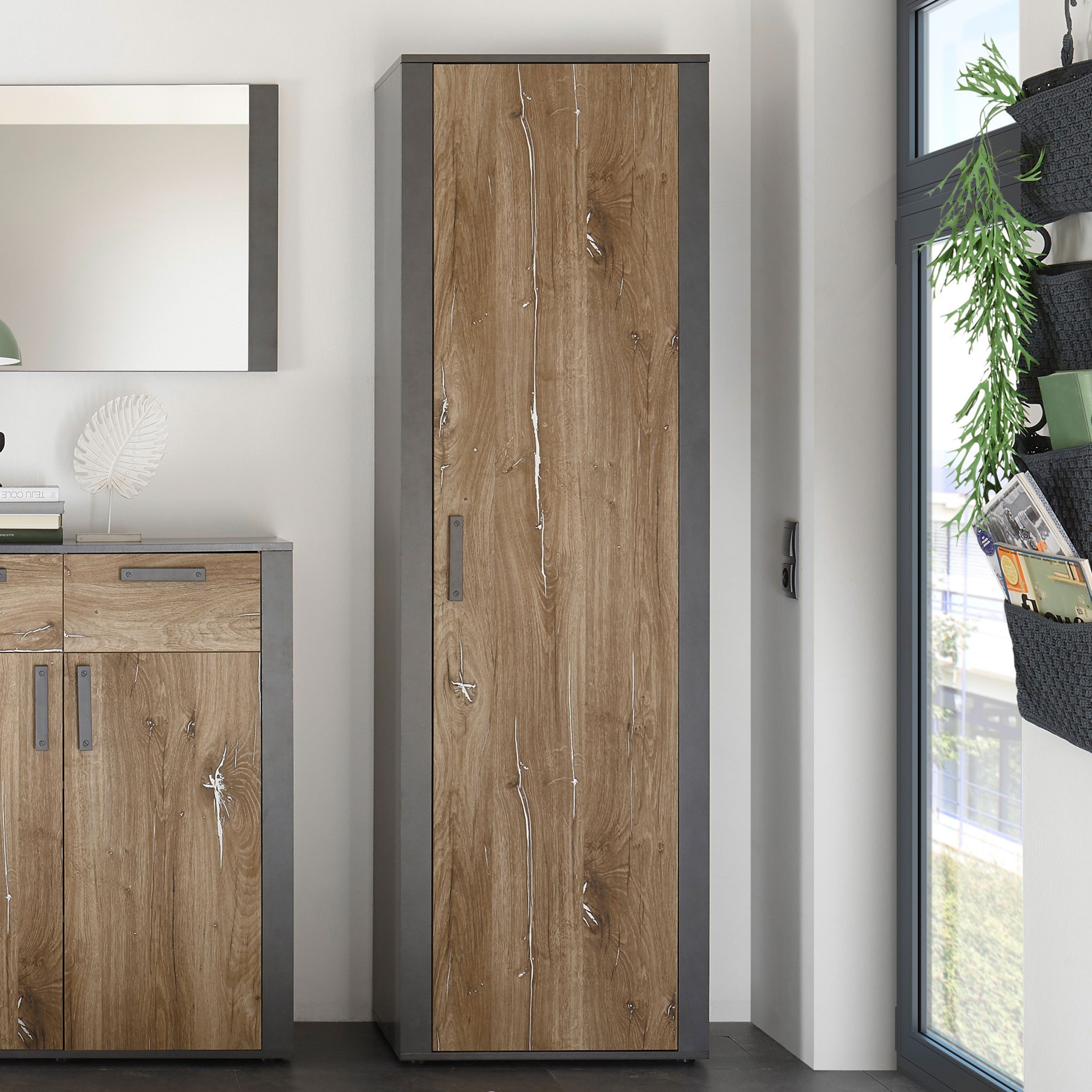 Bega Consult Garderobenschrank Garderobenschrank Athen Matera Flagstaff dunkel