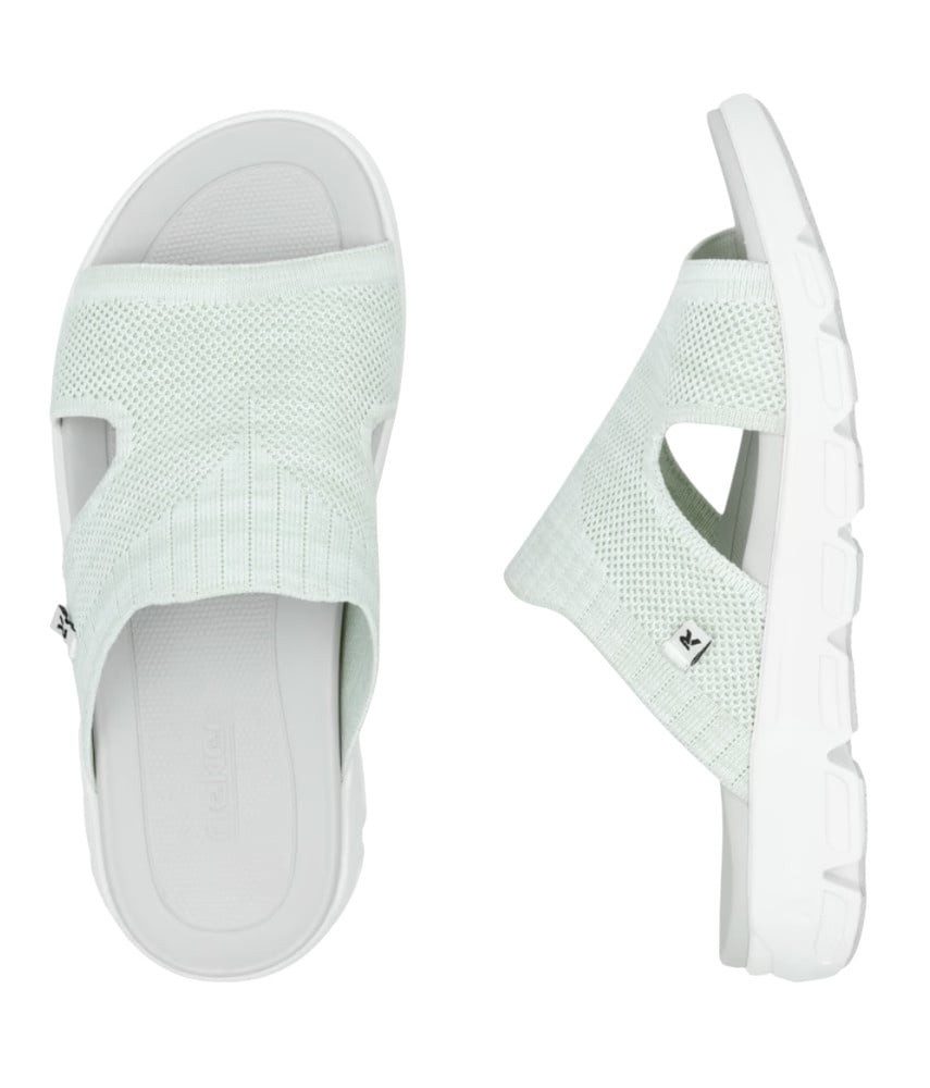 Rieker V8451 Pantoletten grün Damen - günstig online kaufen