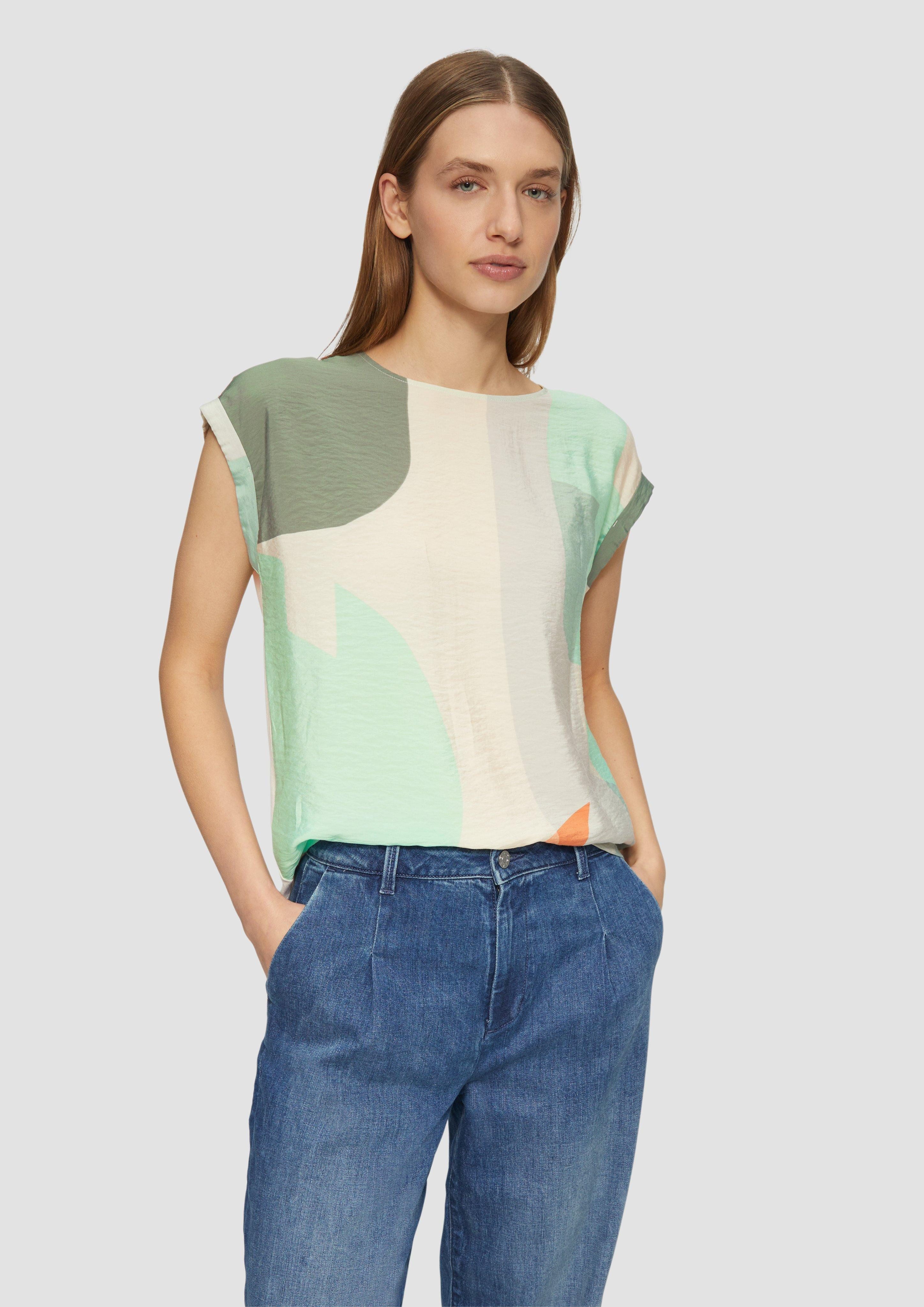 s.Oliver Shirttop T-Shirt im Fabricmix mit günstig online kaufen