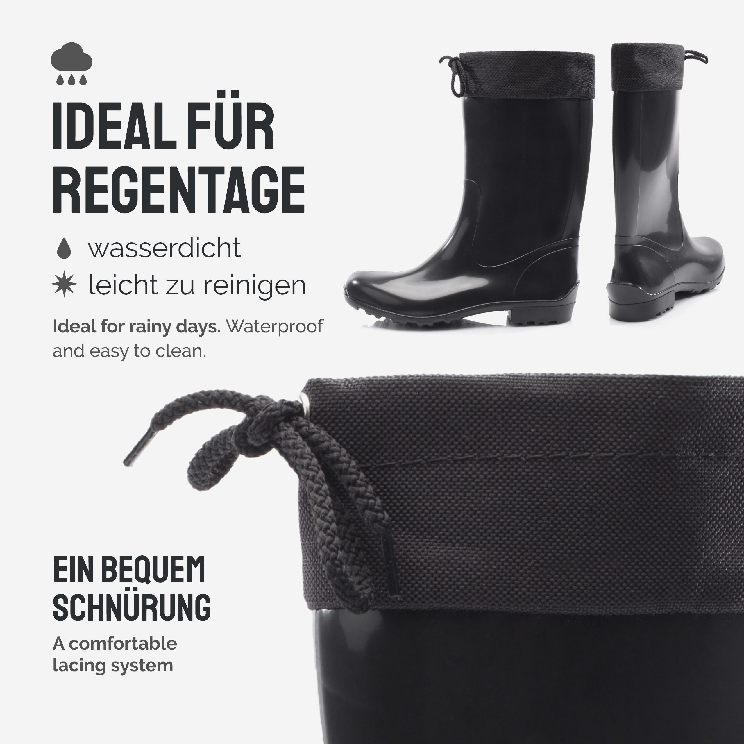 Ladeheid Damen Gummistiefel mit Stulpe LA-968 Gummistiefel – Bild 4 von 5