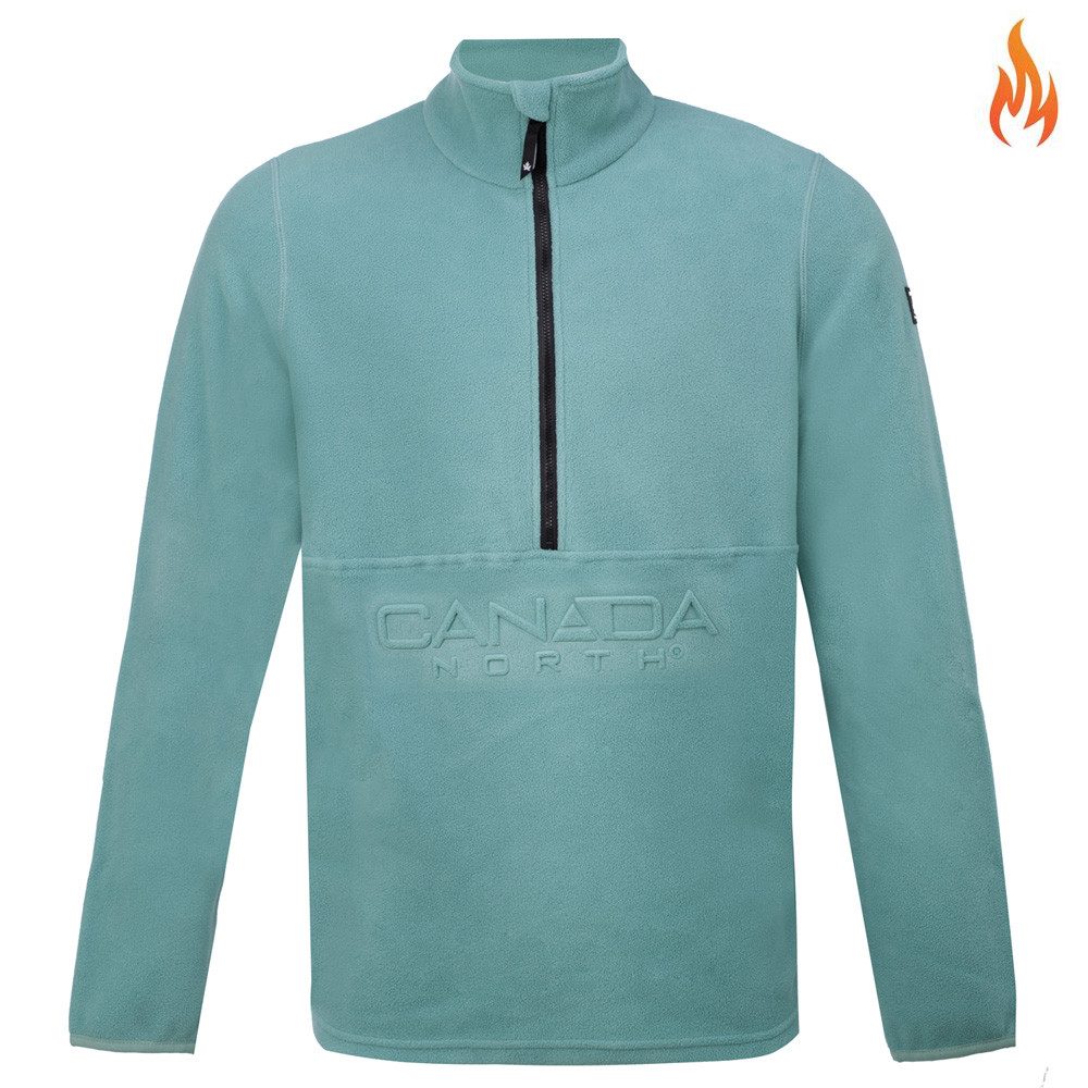 Canada North Strickfleecejacke CANADA NORTH - Herren Halfzip Fleecejacke Caribo2 Mikrofleece Jacke