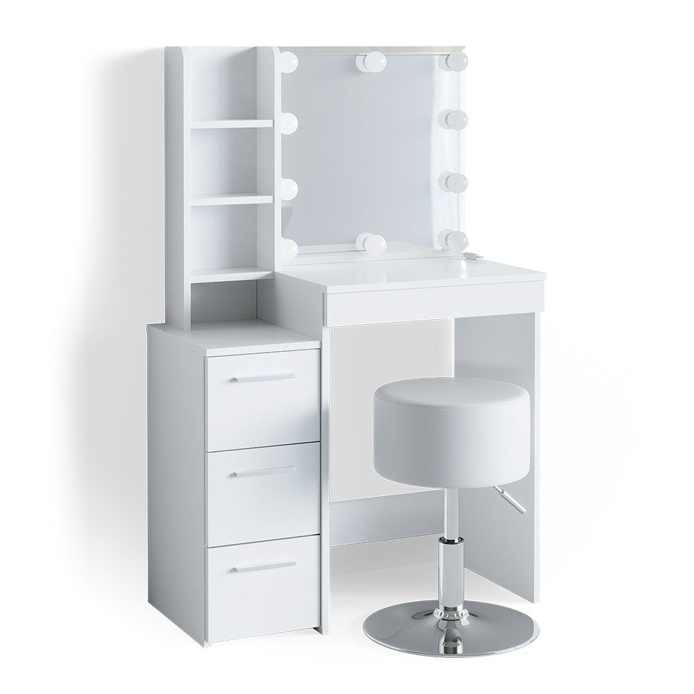 Vicco Schminktisch Meryl, Weiß, 80 cm günstig online kaufen