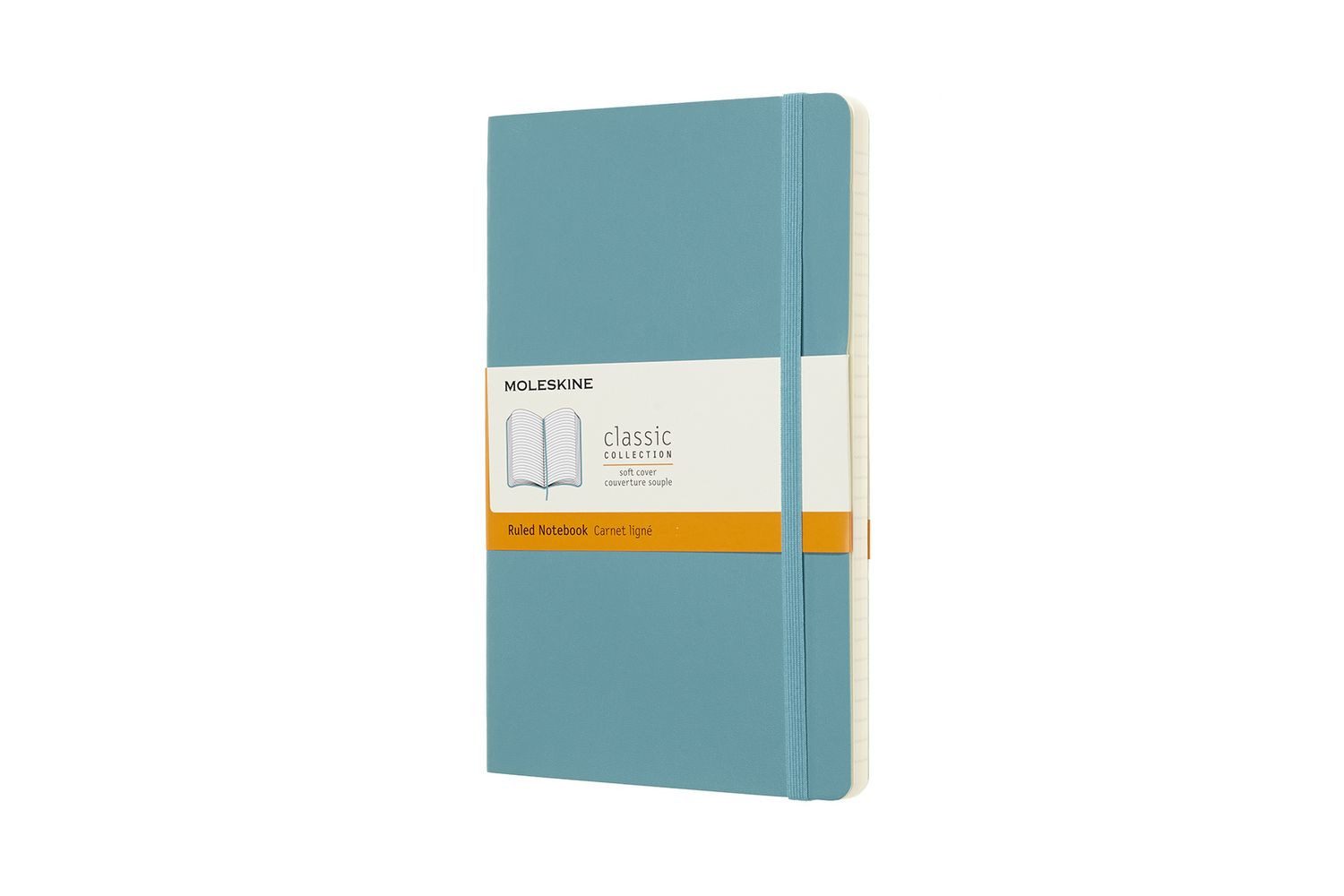MOLESKINE Notizbuch Moleskine Notizbuch Large/A5, Liniert, Soft Cover, Riff Blau