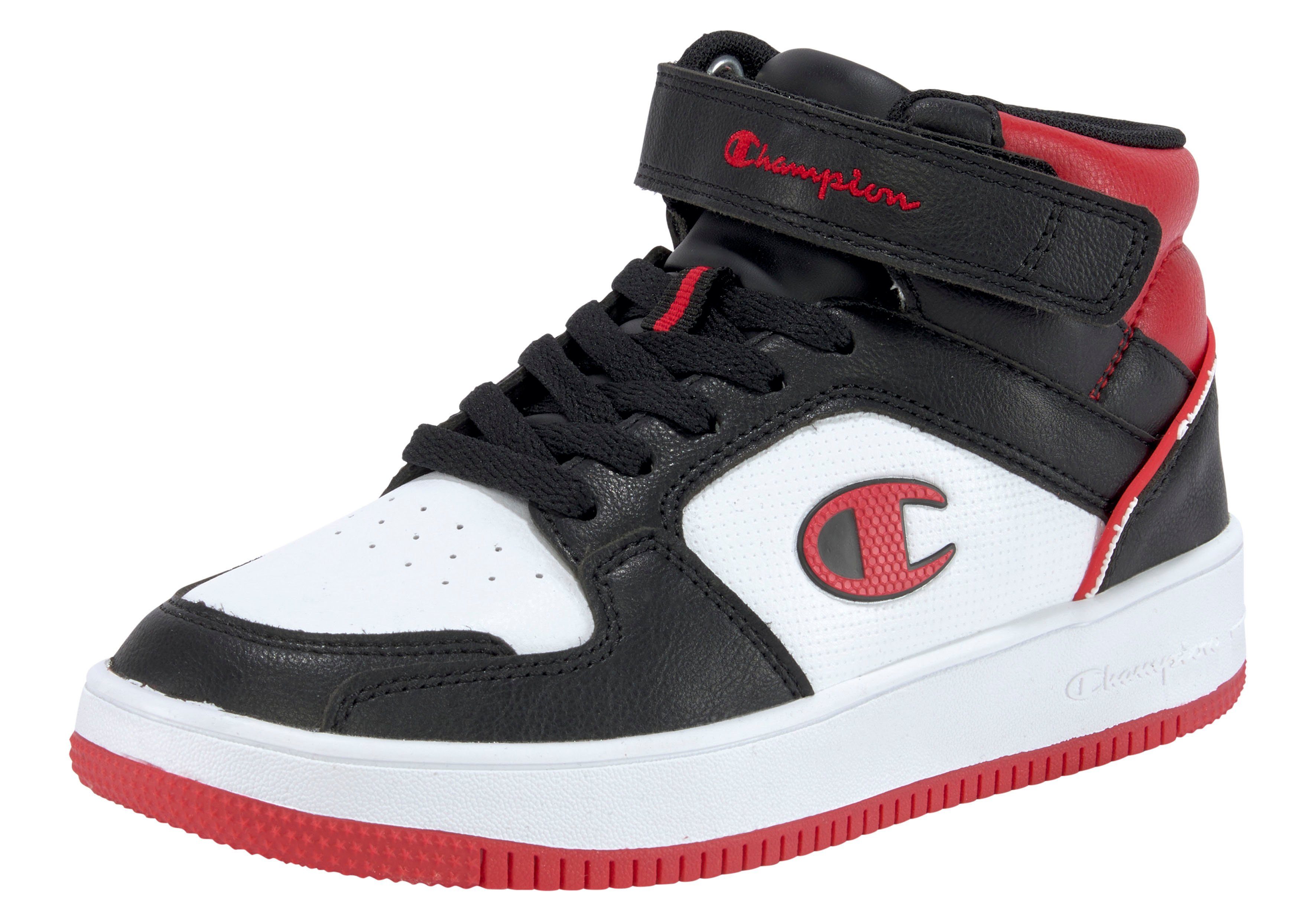Champion REBOUND 2.0 MID B GS Sneaker schwarz-rot