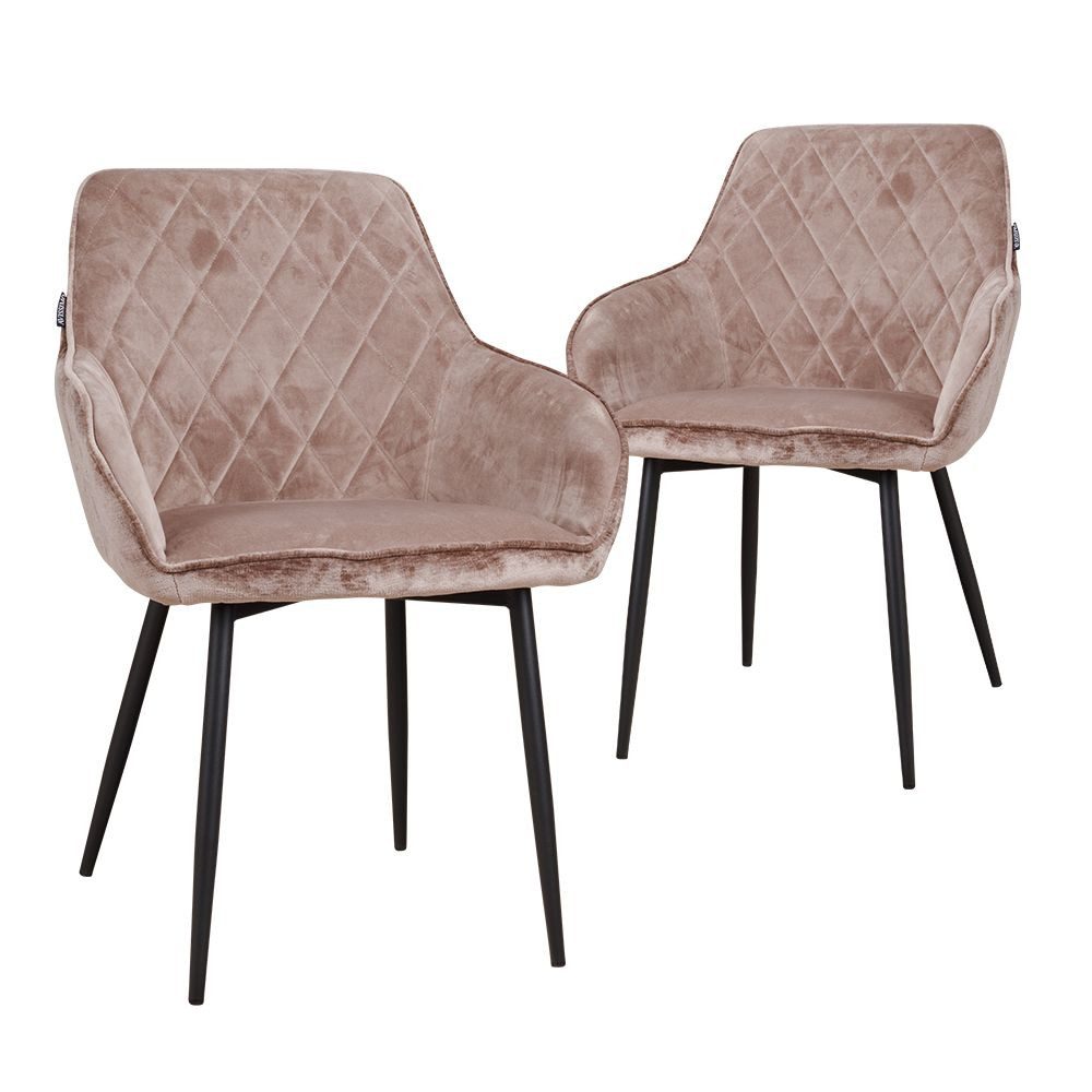 AVISSIMO Polsterstuhl Metallstuhl MS-0117 (2er Set)