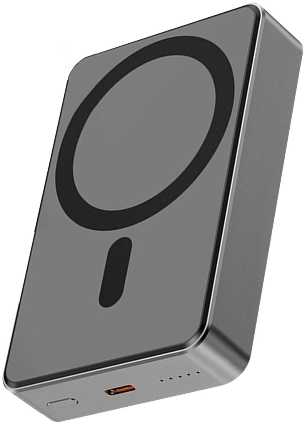 S&T Design Magnetisch Powerbank Magsafe kompatibel Kabellos Powerbank Externer Akku PB 10000 mAh (12, V V), für iPhone Wireless LED Anzeige Schnellladefunktion