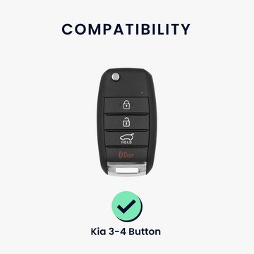 kwmobile Schlüsseltasche Autoschlüssel Silikon Hülle für Kia (1-tlg), Schlüsselhülle Schlüssel Case Cover