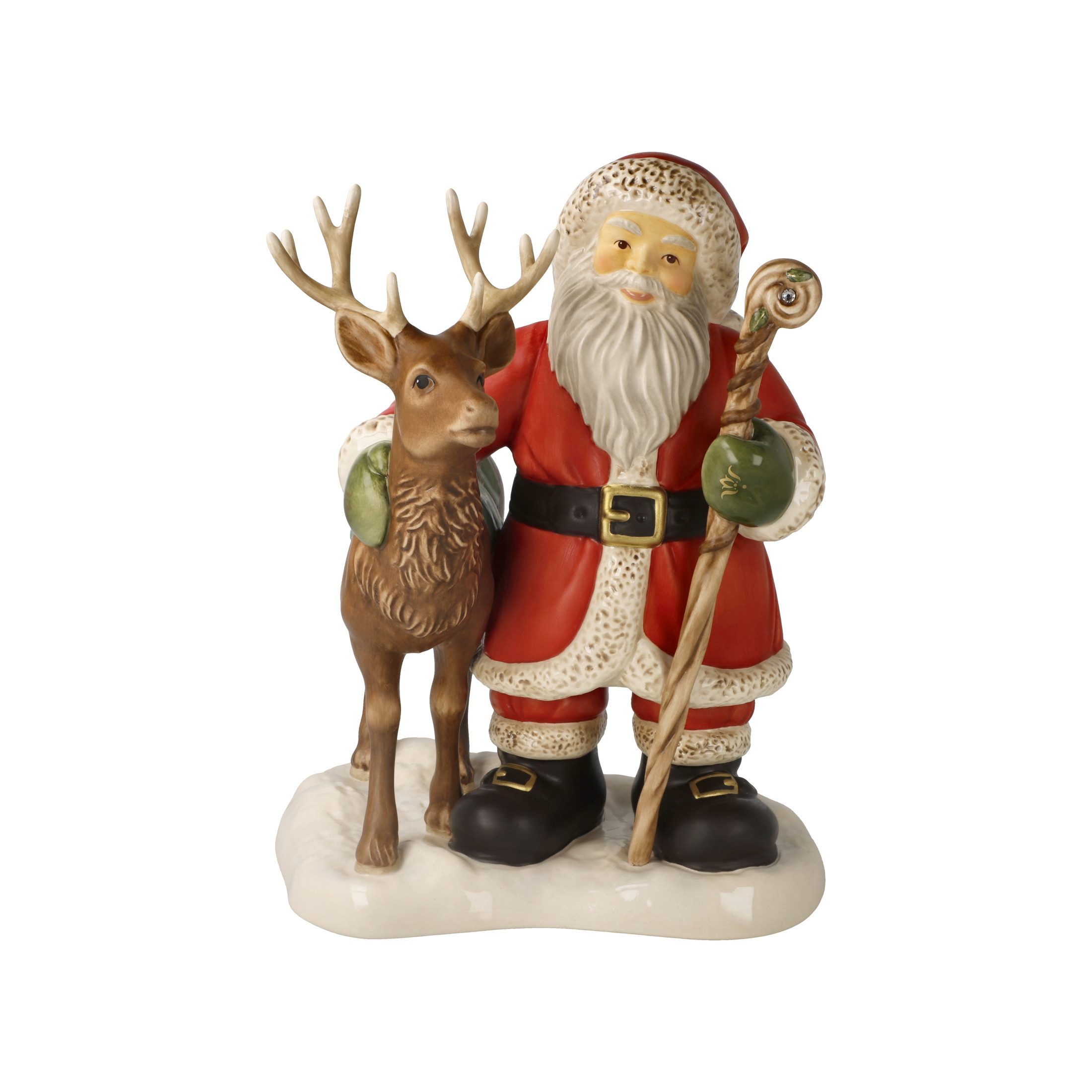 Goebel Weihnachtsfigur Goebel Weihnachtsmann Santa und der König des Waldes günstig online kaufen