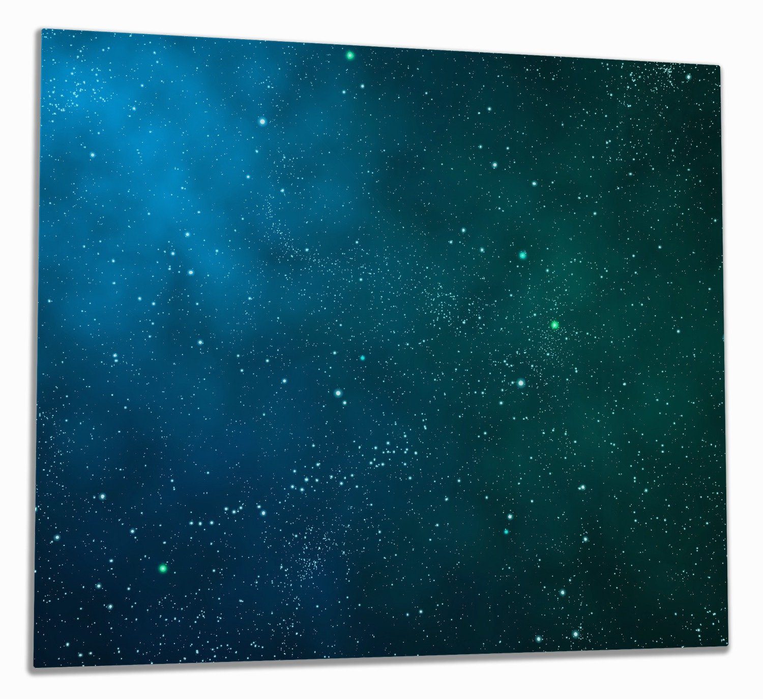 Wallario Herd-Abdeckplatte Sternenhimmel - Milchstraße und Sterne bei Nacht, ESG-Sicherheitsglas, (Glasplatte, 1 tlg., inkl. 5mm Noppen), verschiedene Größen