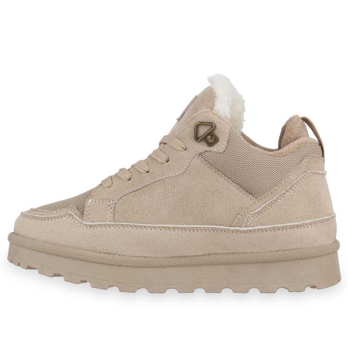 VAN HILL 841868 Sneaker Damen Warm Gefütterte Sneaker Low Bequeme Profil-So günstig online kaufen