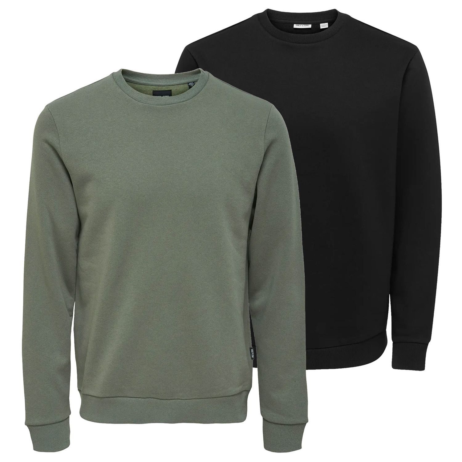 1 x schwarz / 1 x olive