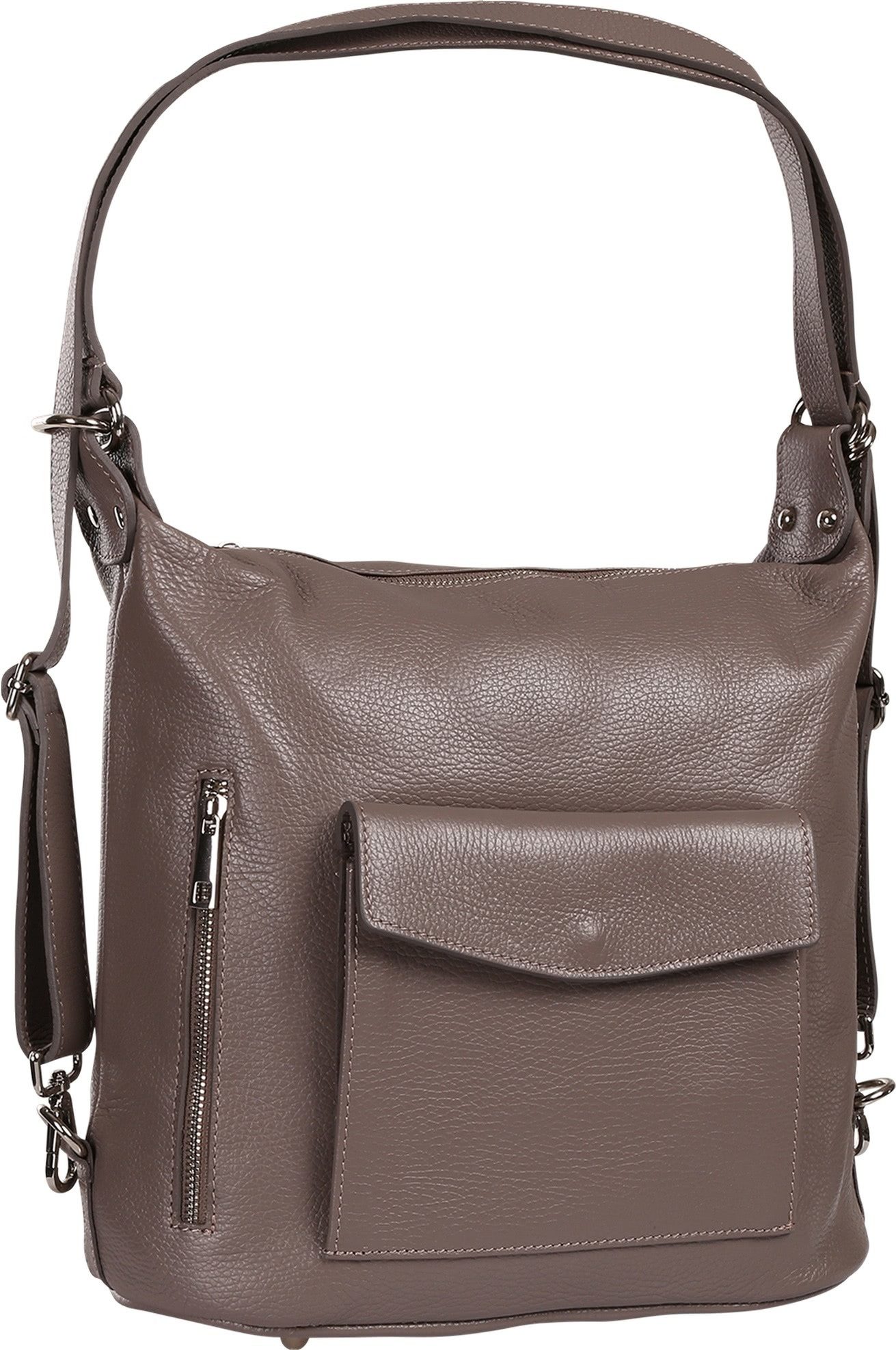 Schultertasche Toscanto Tasche grau Schultertasche
