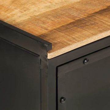 vidaXL Badezimmer-Set Badschrank 40x30x60 cm Eisen und Massivholz Mango