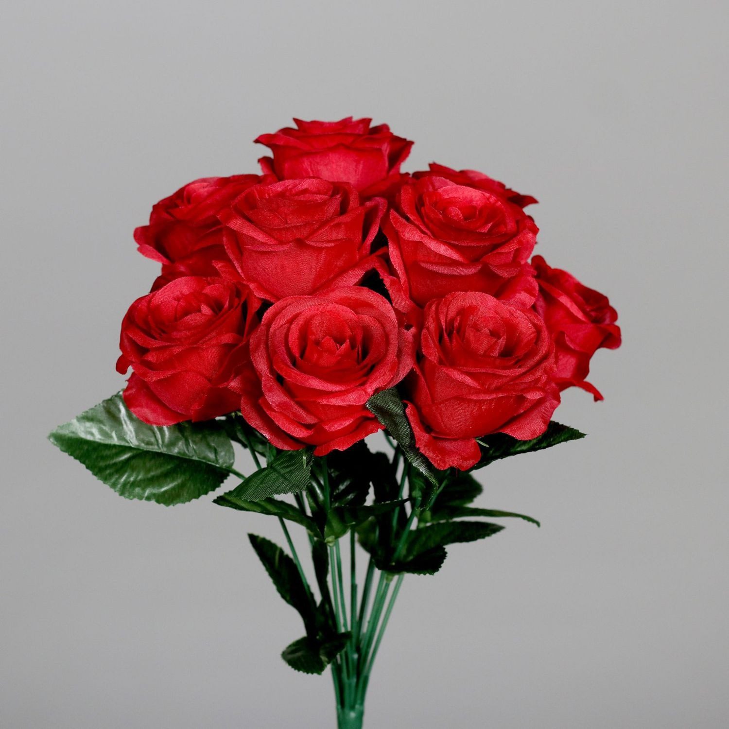 Kunstblume Rosenbündel Rose, DPI, Höhe 40 cm, Farbe: Rot