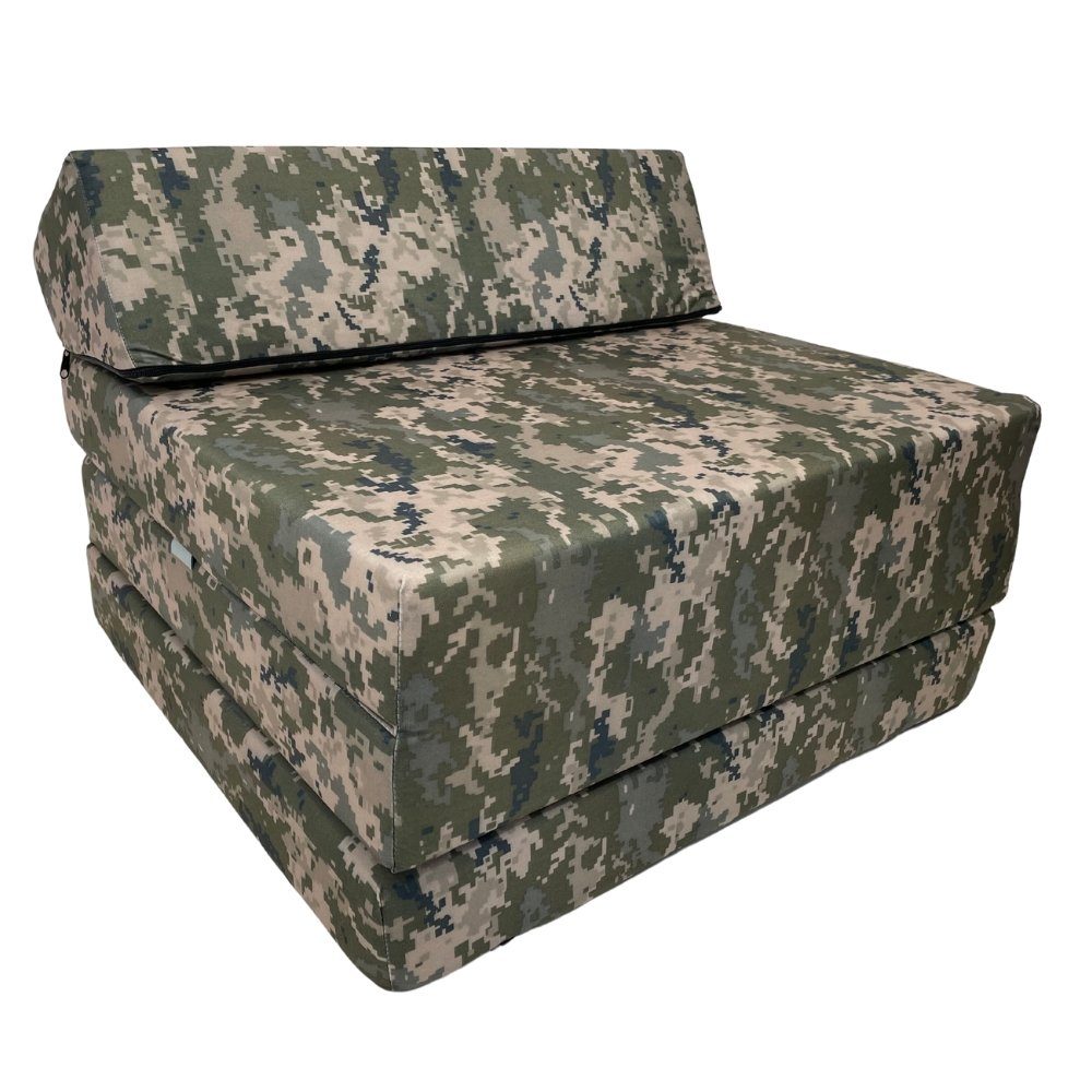 Klappmatratze Klappmatratze Gästematratze "CAMO" mit Kopfteil günstig online kaufen