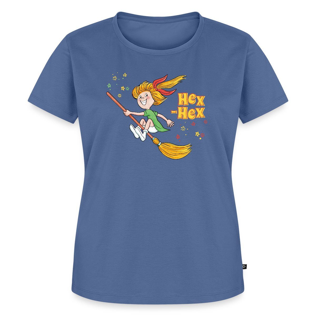 Spreadshirt T-Shirt Bibi Blocksberg Mit Bibi Und Kartoffelbrei Frauen Premium T-Shirt (1-tlg)