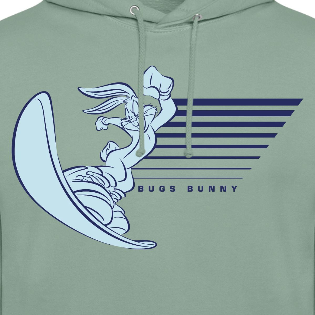 Spreadshirt Hoodie Looney Tunes Bugs Bunny Mit Snowboard Unisex Hoodie (1-tlg)