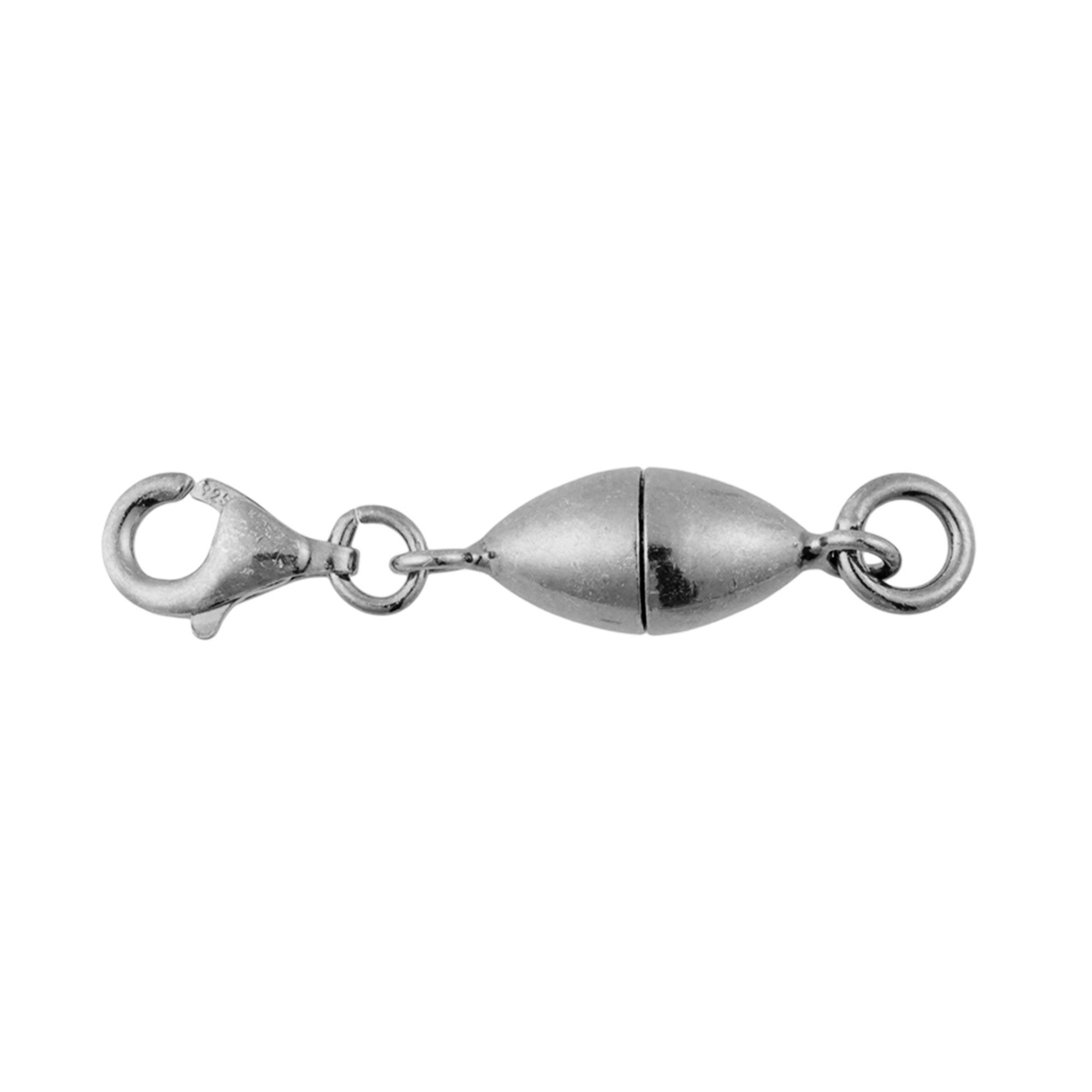 Cavill Silberkette Magnetverschluss aus schwarzem Ruthenium-Silber (1-tlg)
