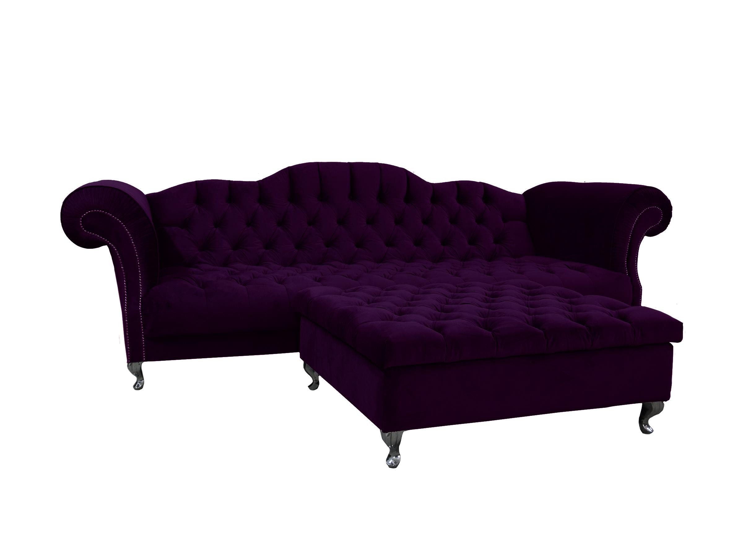 Xlmoebel Chesterfield-Sofa Elegantes Chesterfield Sofa mit hochwertiger Polsterung in Grau, 1 Teile, Hergestellt in Europa