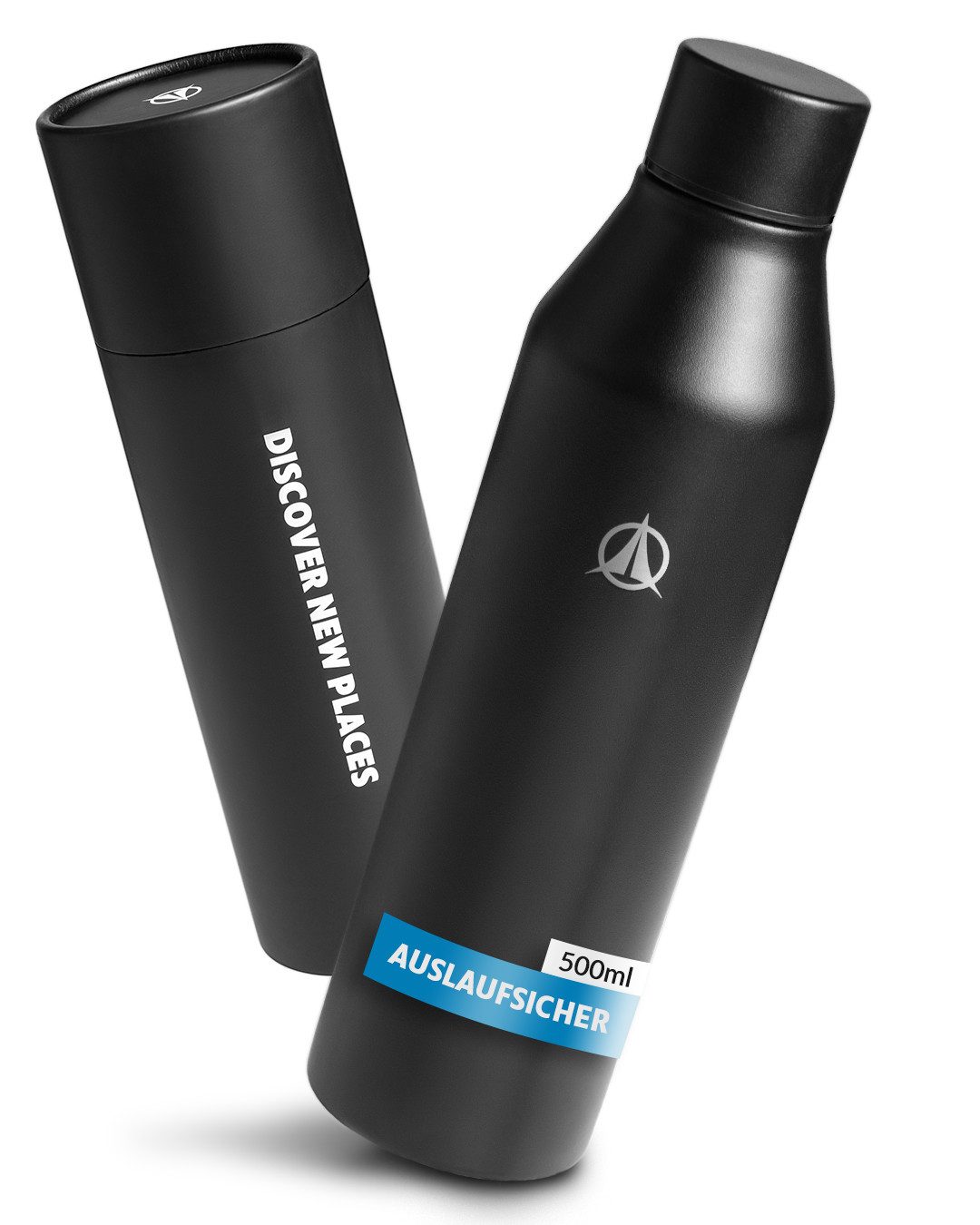 Terra Peak Thermoflasche, Edelstahl Trinkflasche auslaufsicher 500ml Kohlensäure geeignet