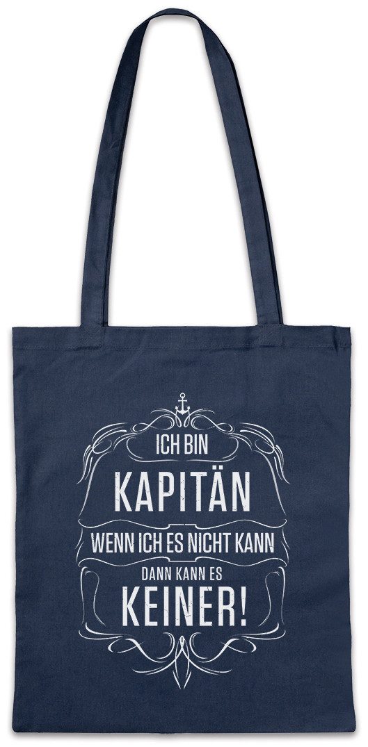Beuteltasche Ich Bin Kapitän Stofftasche Seefahrt Arbeit Beruf Meer Fischer Job