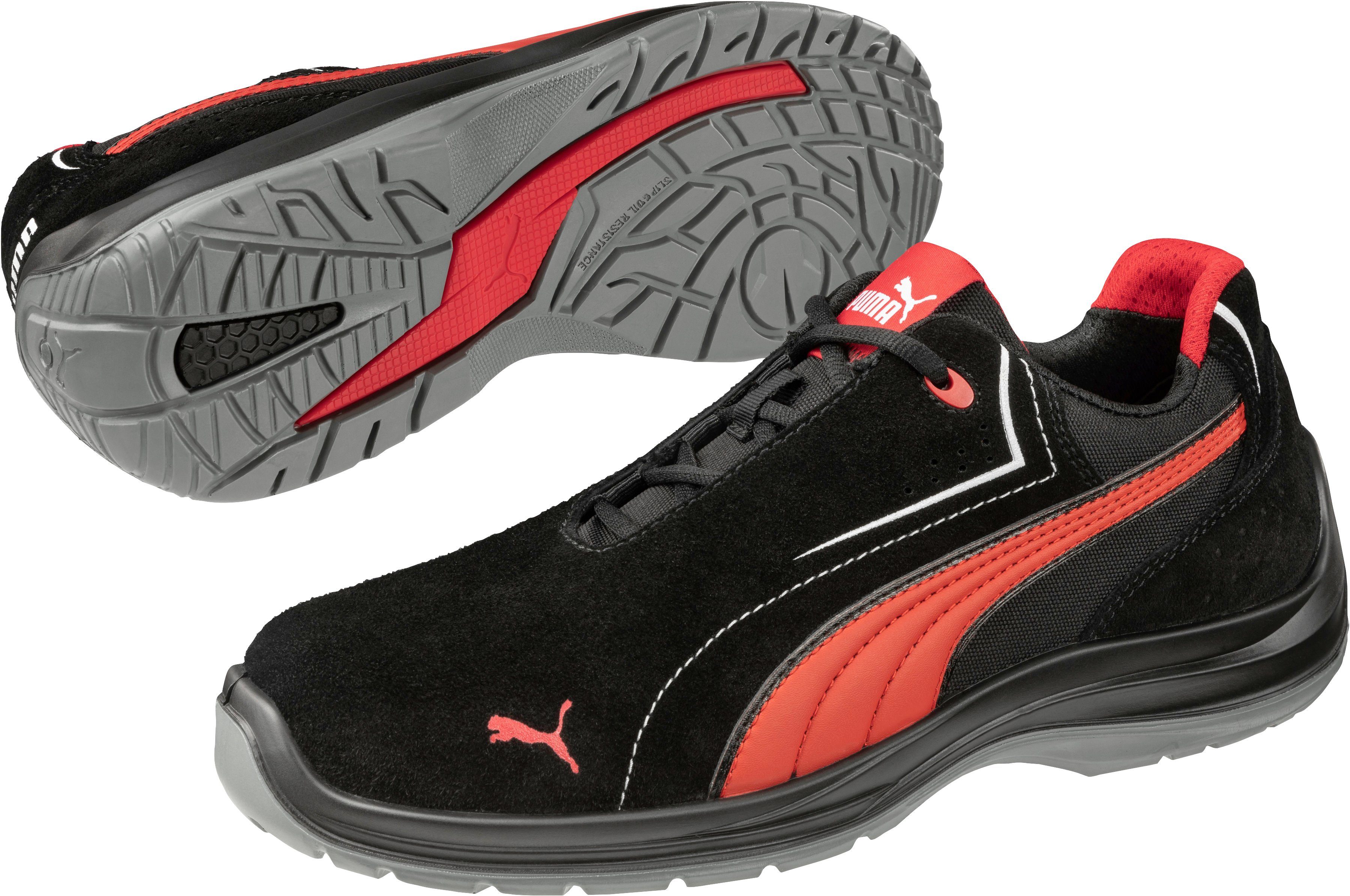 PUMA Safety TOURING BLACK SUEDE LOW Sicherheitsschuh S3, rutschfest und  durchtrittsicher