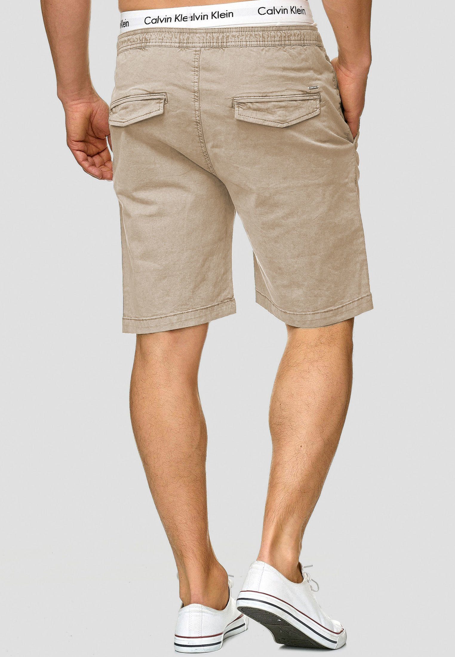 INDICODE Chinoshorts Herren Kelowna Chino Shorts Herrenshorts mit elastischem Bund und Kordelzug – Bild 5 von 5