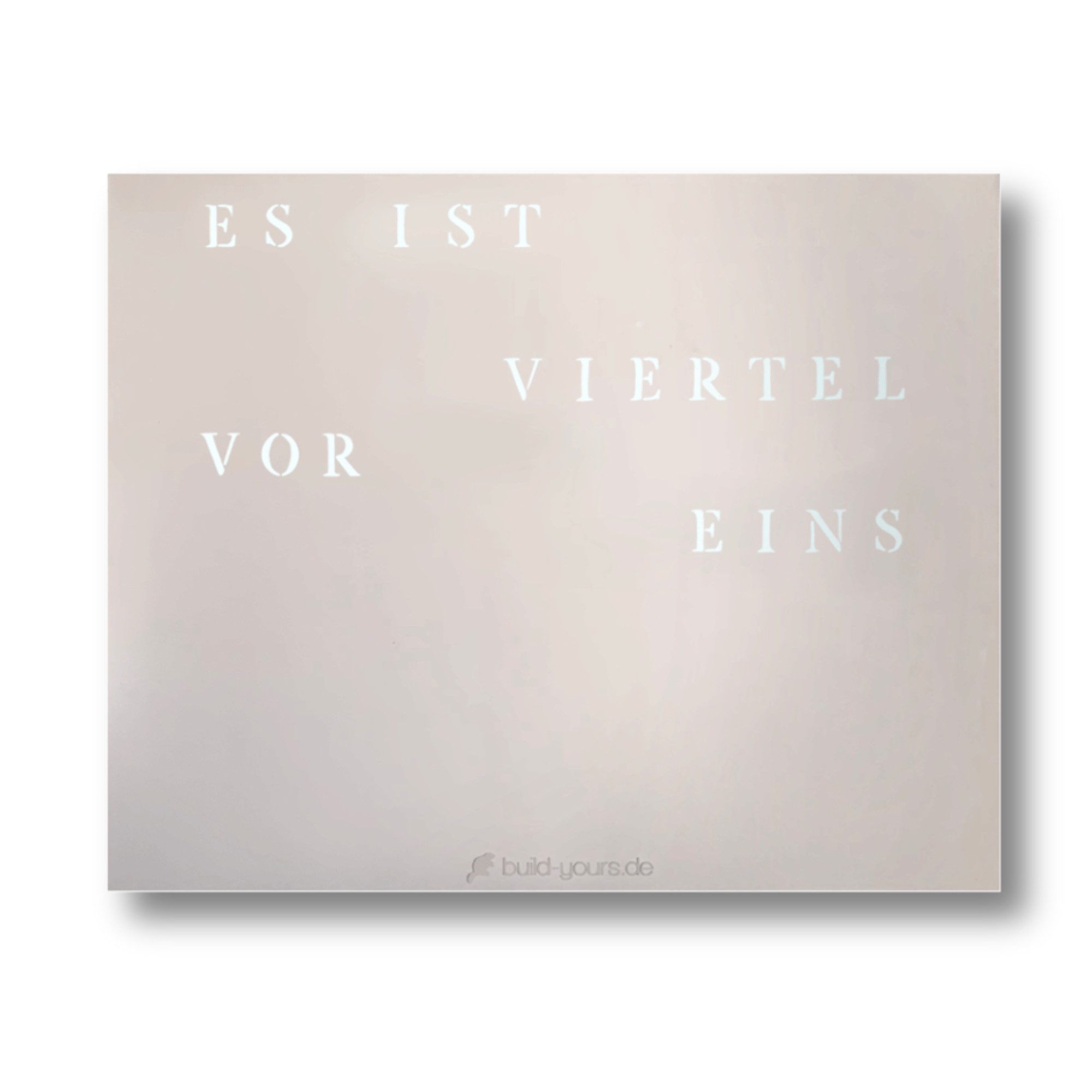 build-yours.de Wanduhr Wortuhr Jupiter in Deutsch - LED Wanduhr zum Aufhäng günstig online kaufen