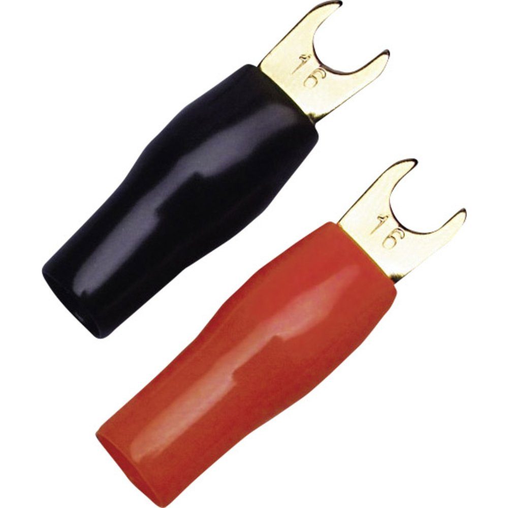 SinusLive Kabelzubehör Sinuslive KSI 16 Gabelkabelschuh 16 mm² Loch-Ø=5 mm Teilisoliert Sch, (KSI 16)