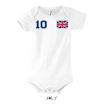 Blondie & Brownie Strampler Kinder Baby England United Kingdom EM Sport Trikot Fußball Meister WM